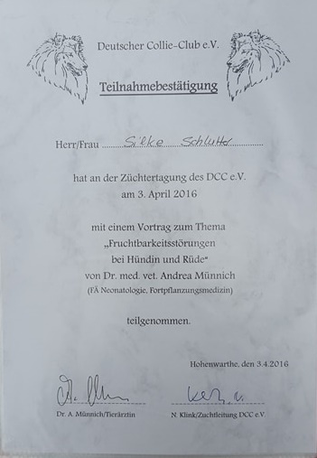 Silke Schlüter Züchtertagung des DCC e.V. 2017