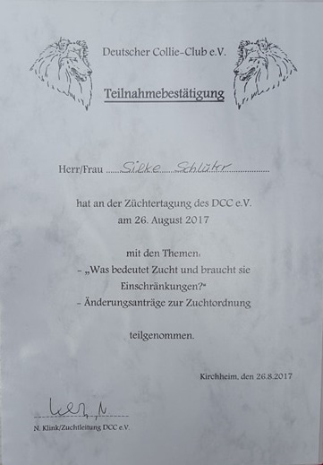 Silke Schlüter Züchtertagung des DCC e.V. 2017